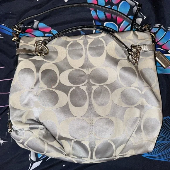 Vintage Coach Signature Sateen Brooke Hobo Bag - Picture 10 of 10